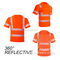 Ansi alta visibilidade Segurança reflexiva Tshirts de manga curta